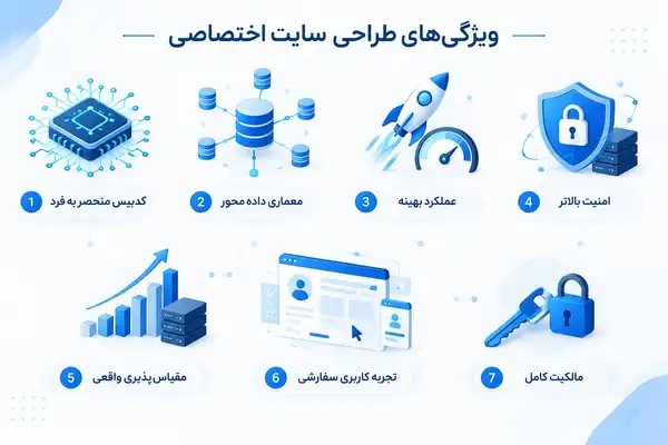 طراحی سایت اختصاصی چیست؟ تعریف، ویژگی ها و تفاوت با سایت های آماده